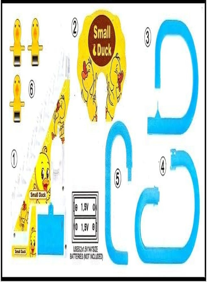MOKRUSH Duck Slide Toy Set, Funny Automatic Stair-Climbing Ducklings Cartoon Race Track Set Little Lovely Duck Slide Toy Escalator Toy with Lights and Music (Duck Slide Toy pcs 2) - Image 4